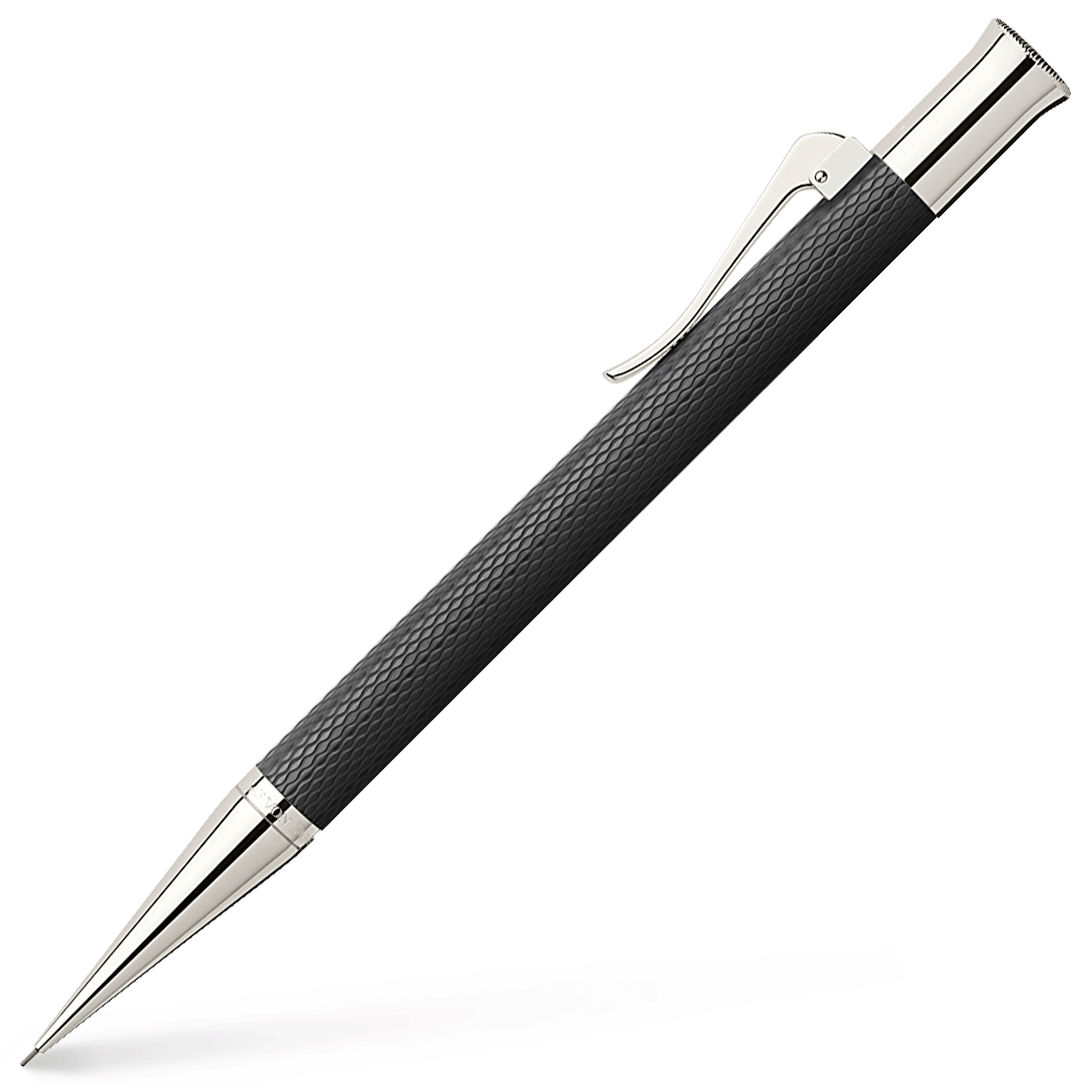 Graf von Faber Castell Guilloche Black Pencil 0.7mm - Pencraft the boutique