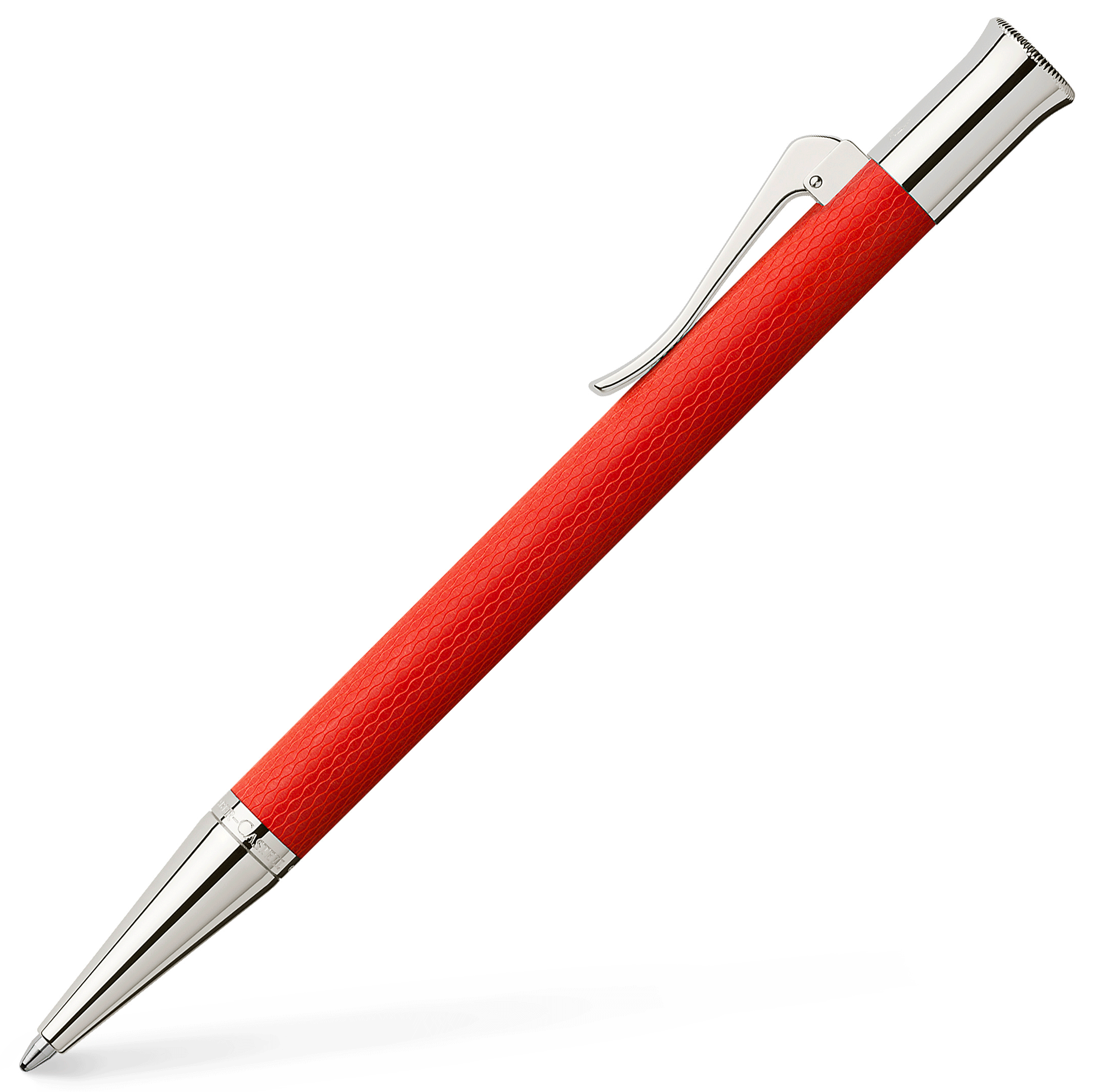 Graf von Faber Castell Guilloche India Red Ballpoint - Pencraft the boutique