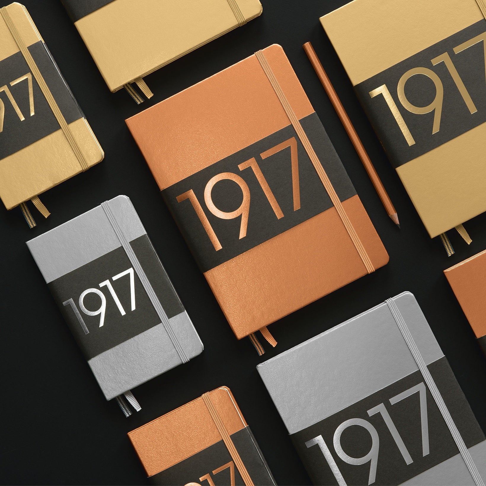 Leuchtturm1917 Notebook Medium (A5) Plain Gold Special Edition - Pencraft the boutique