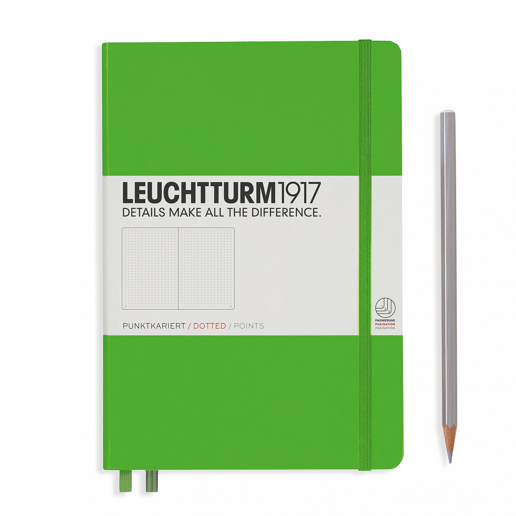 Leuchtturm1917 Notebook Medium (A5) Dotted Fresh Green - Pencraft the boutique