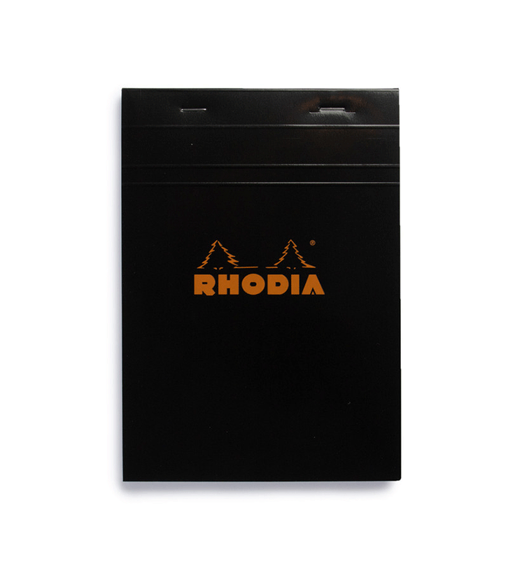 Rhodia Pad #16 Top Stapled 5x5 Grid A5 Black - Pencraft the boutique