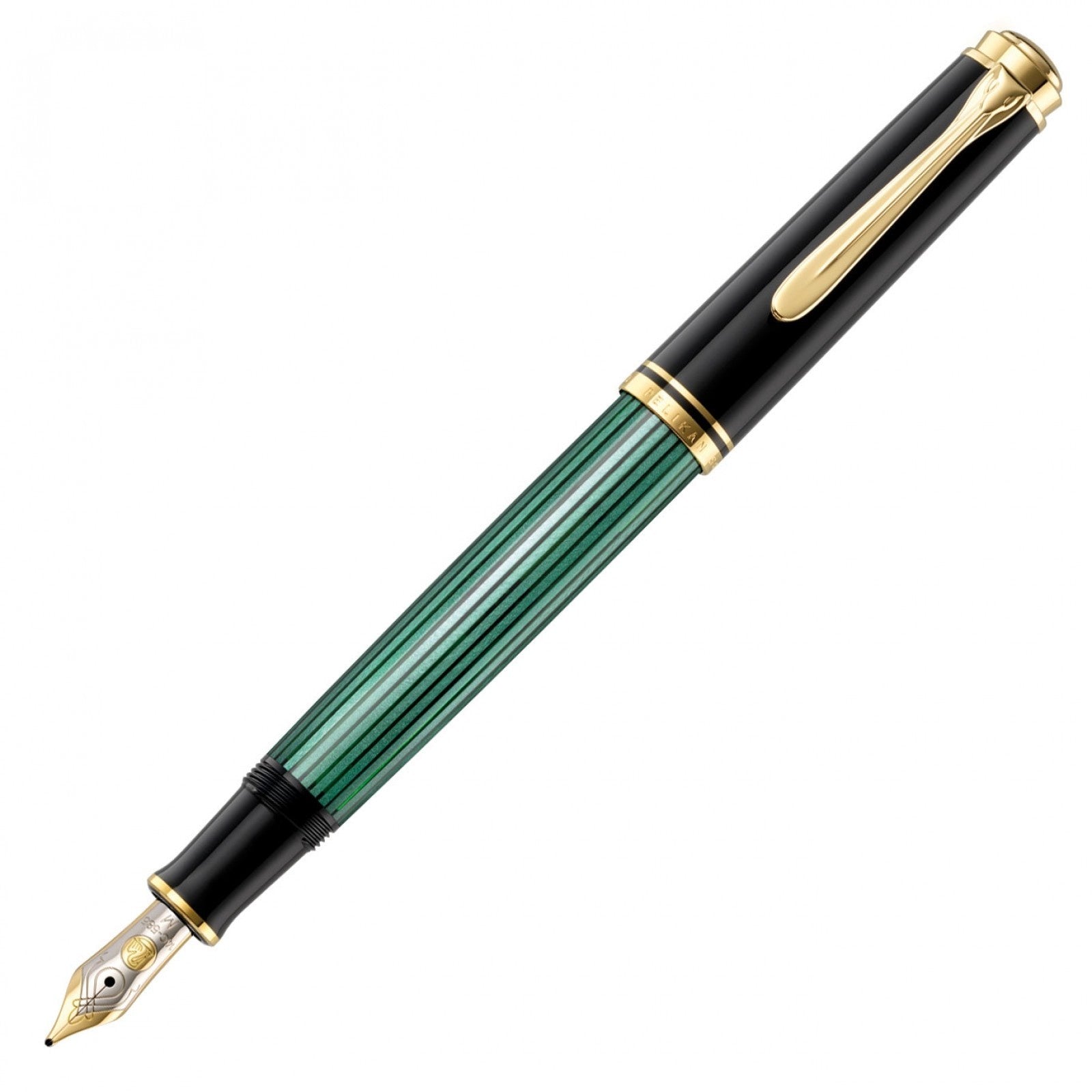 Pelikan M400 Black Green Fountain Pen - Pencraft the boutique