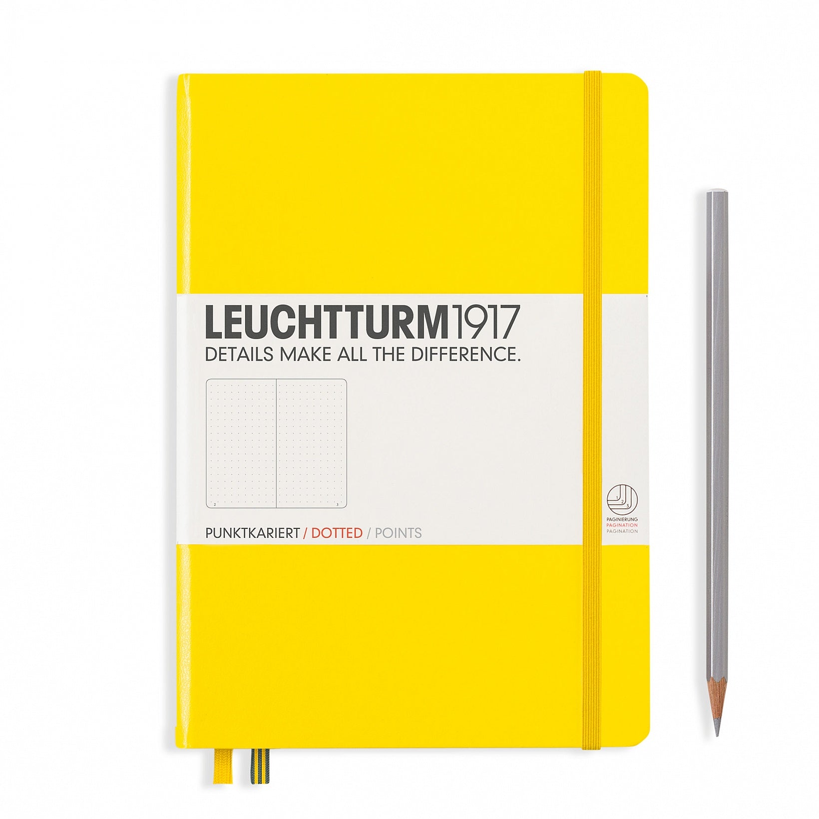 Leuchtturm1917 Notebook Medium (A5) Dotted Lemon - Pencraft the boutique