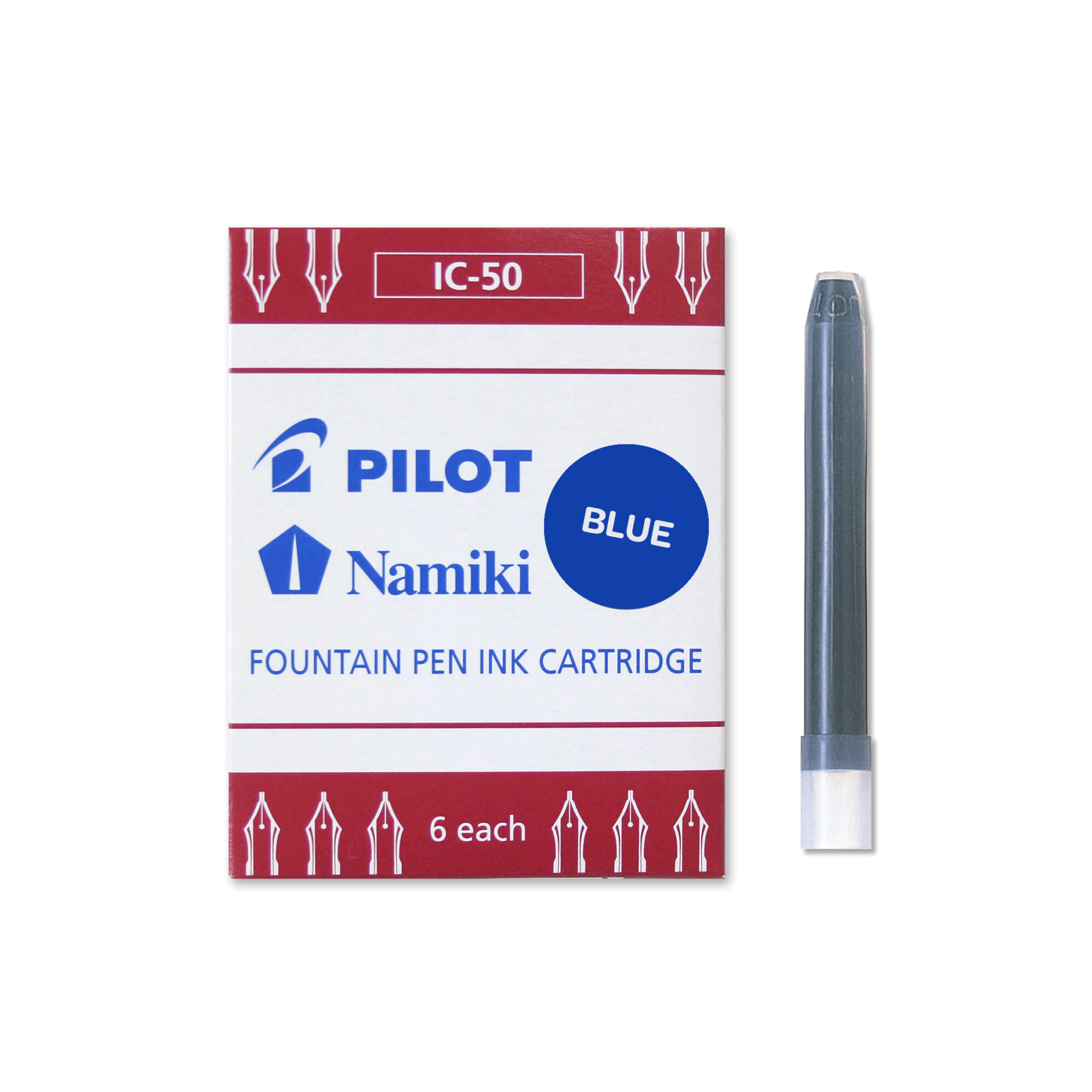Pilot Fountain Pen Ink Cartridges IC-50 Blue - Pencraft the boutique