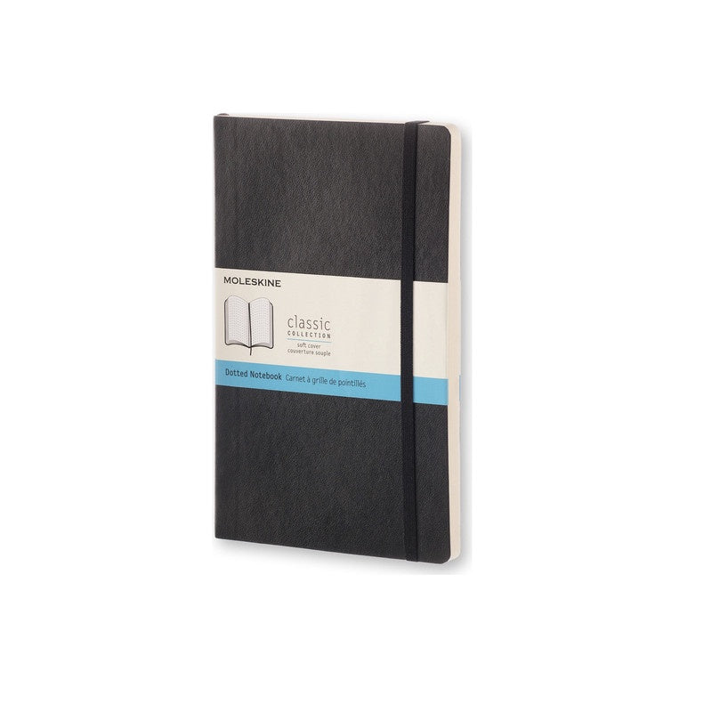 Moleskine Classic Hard Cover Notebook Dot Grid Large Black - Pencraft the boutique