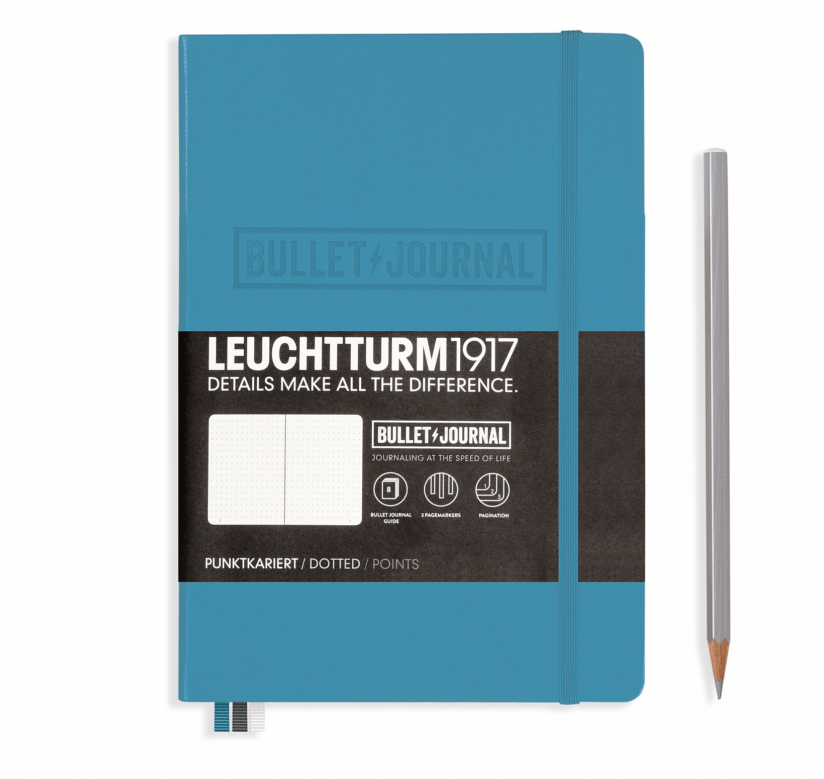 Leuchtturm1917 Bullet Journal Medium (A5) Nordic Blue - Pencraft the boutique
