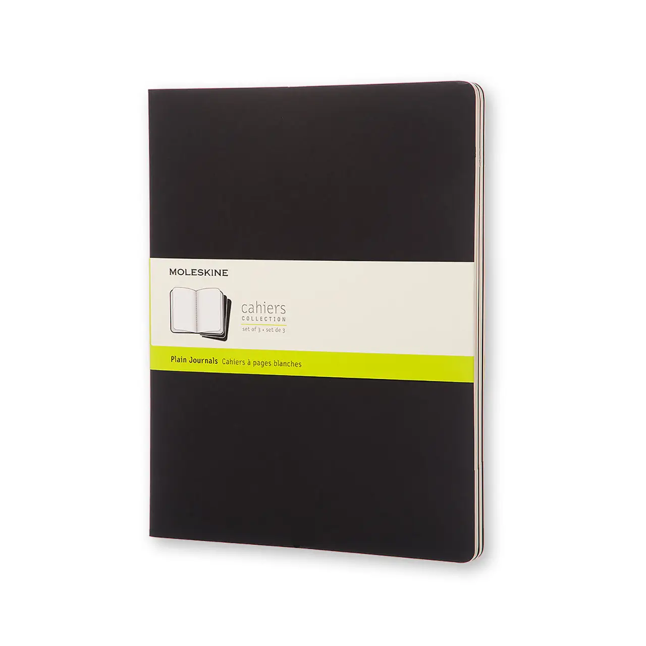 Moleskine Cahier Notebook Set of 3 Plain Extra Extra Large Black - Pencraft the boutique