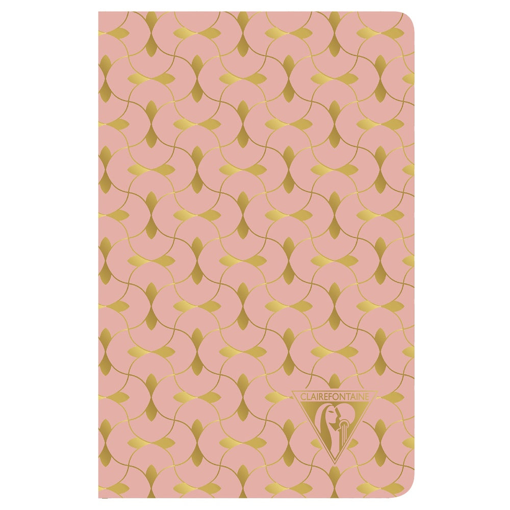 Clairefontaine Neo Deco Collection Sewn Notebook Ruled A6+ Coral - Pencraft the boutique