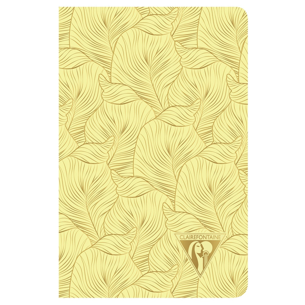 Clairefontaine Neo Deco Collection Sewn Notebook Ruled A6+ Sulfur Yellow - Pencraft the boutique