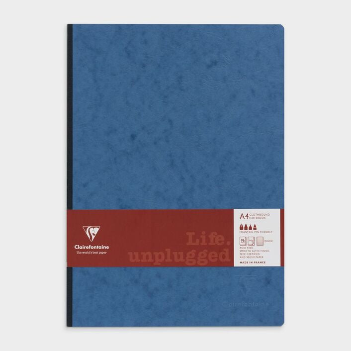 Clairefontaine 1951 Clothbound Notebook Ruled A4 Blue - Pencraft the boutique