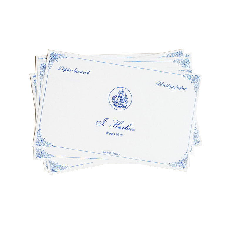 J. Herbin Blotting Paper Pack of 10 White - Pencraft the boutique