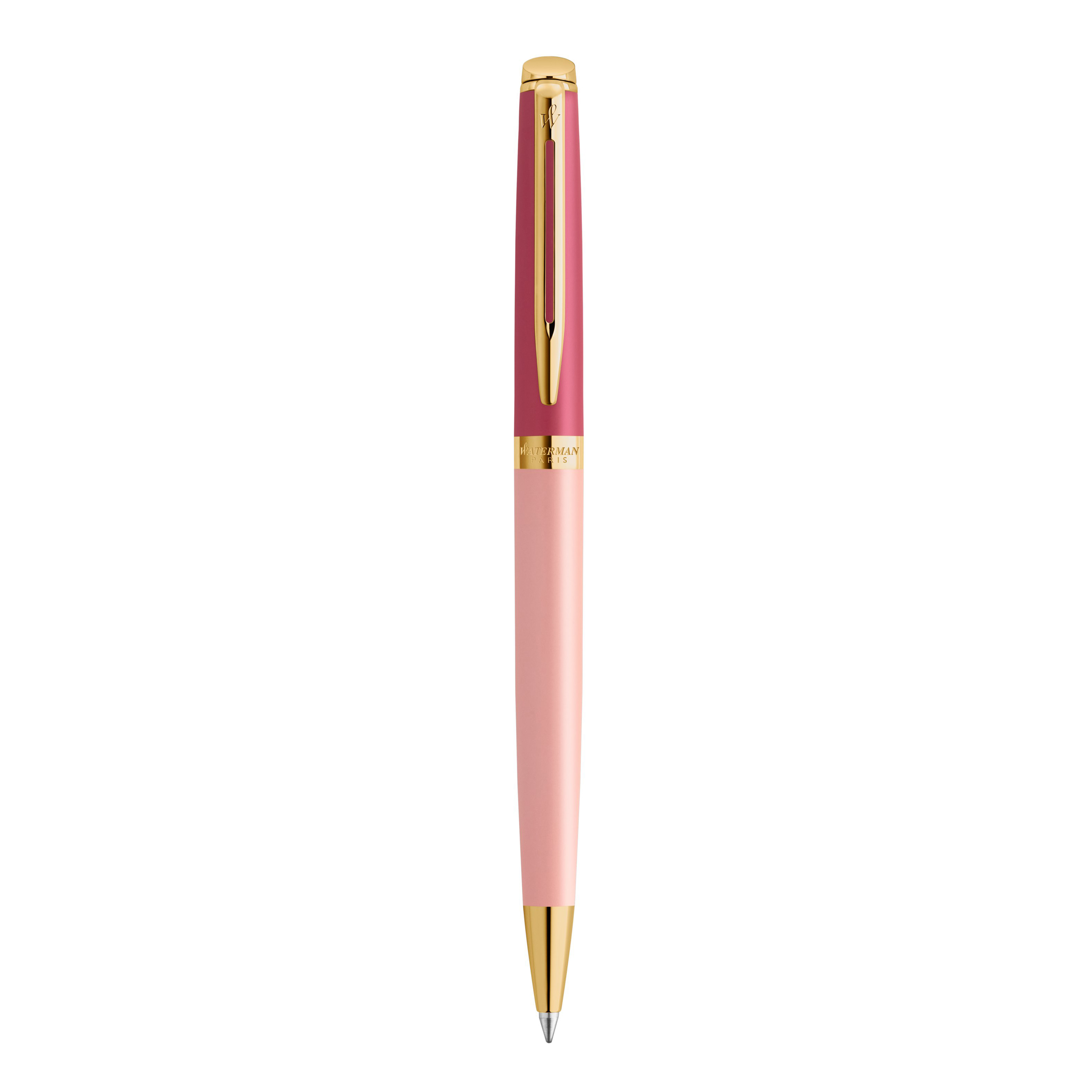 Waterman Hemisphere Colour Blocking Pink Gold Trim Ballpoint - Pencraft the boutique