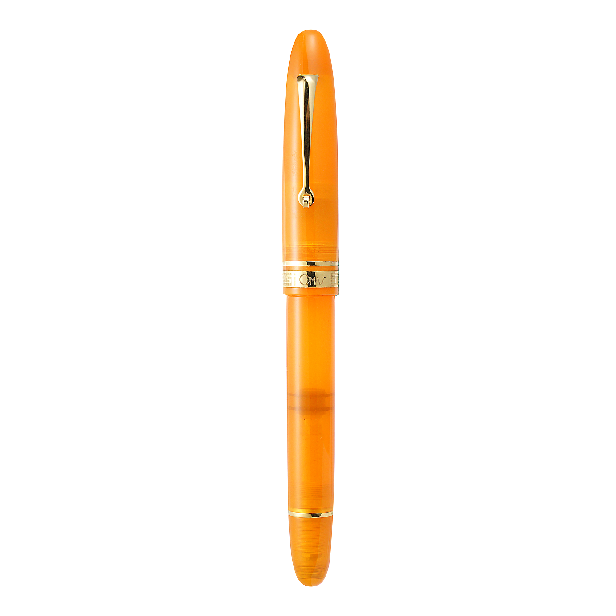 Omas Ogiva Arancione Gold Trim Fountain Pen - Pencraft the boutique