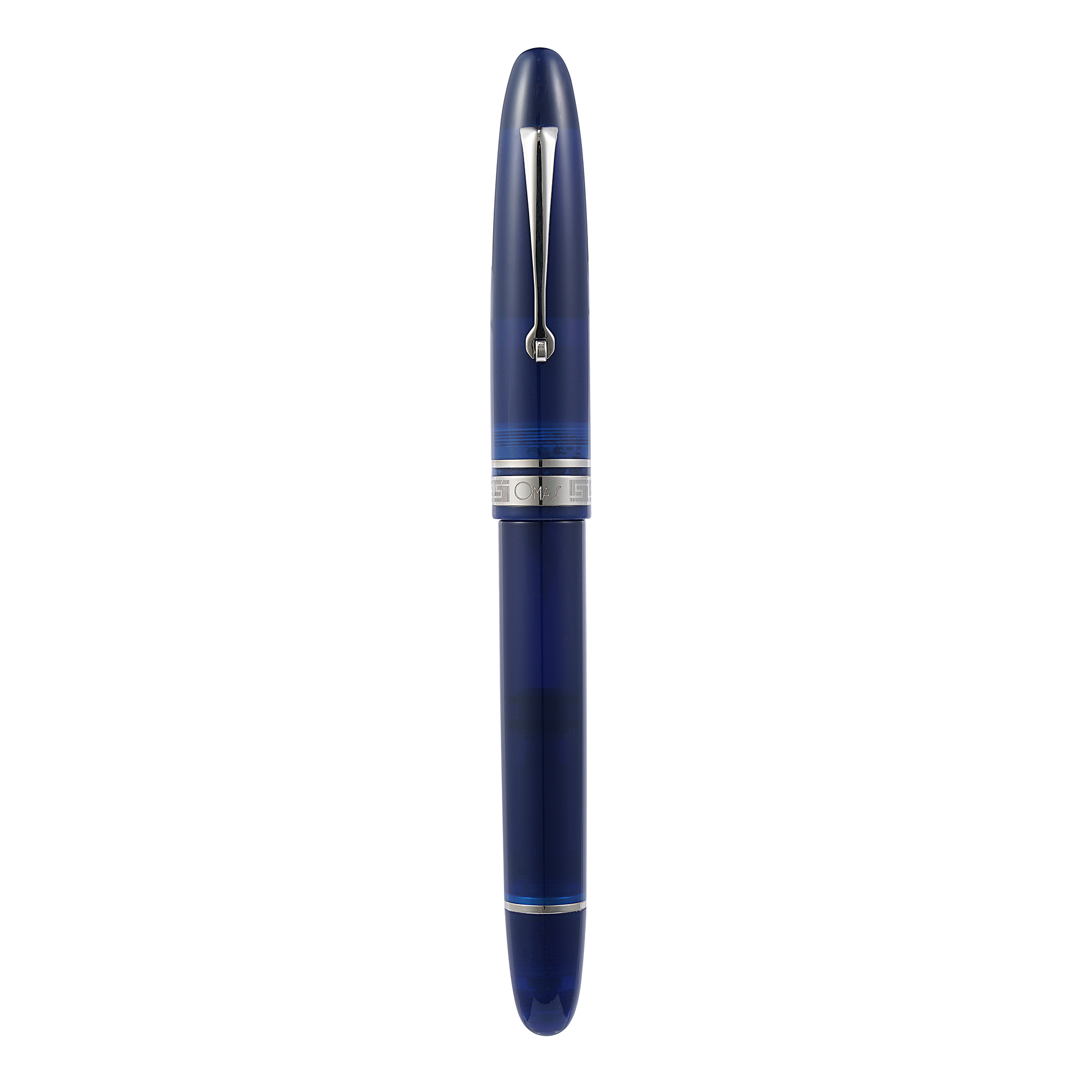 Omas Ogiva Blu Silver Trim Fountain Pen - Pencraft the boutique