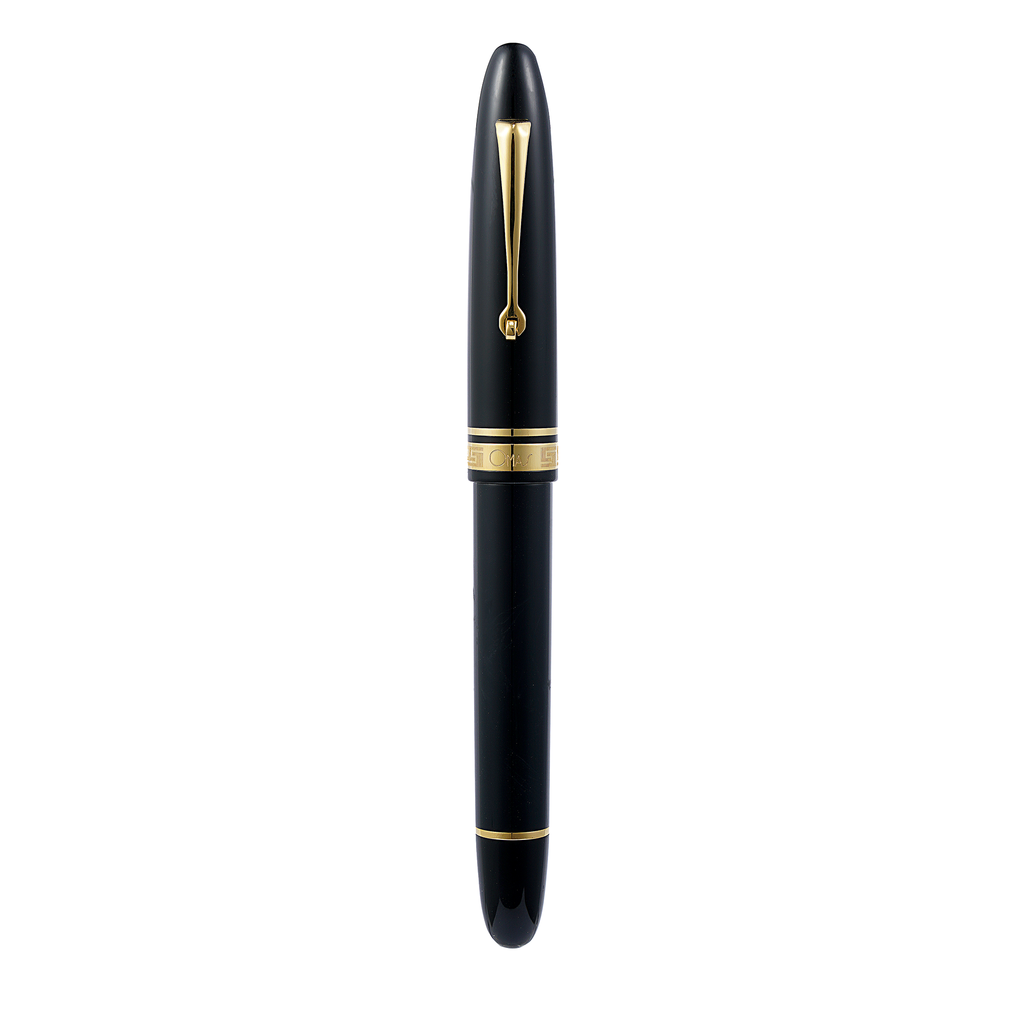 Omas Ogiva Nera Gold Trim Fountain Pen - Pencraft the boutique