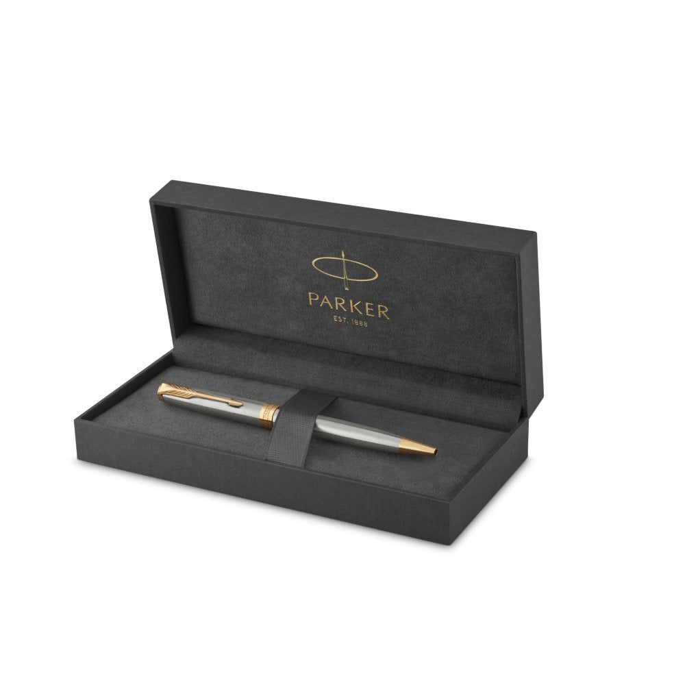 Parker Sonnet Stainless Steel Gold Trim Ballpoint - Pencraft the boutique
