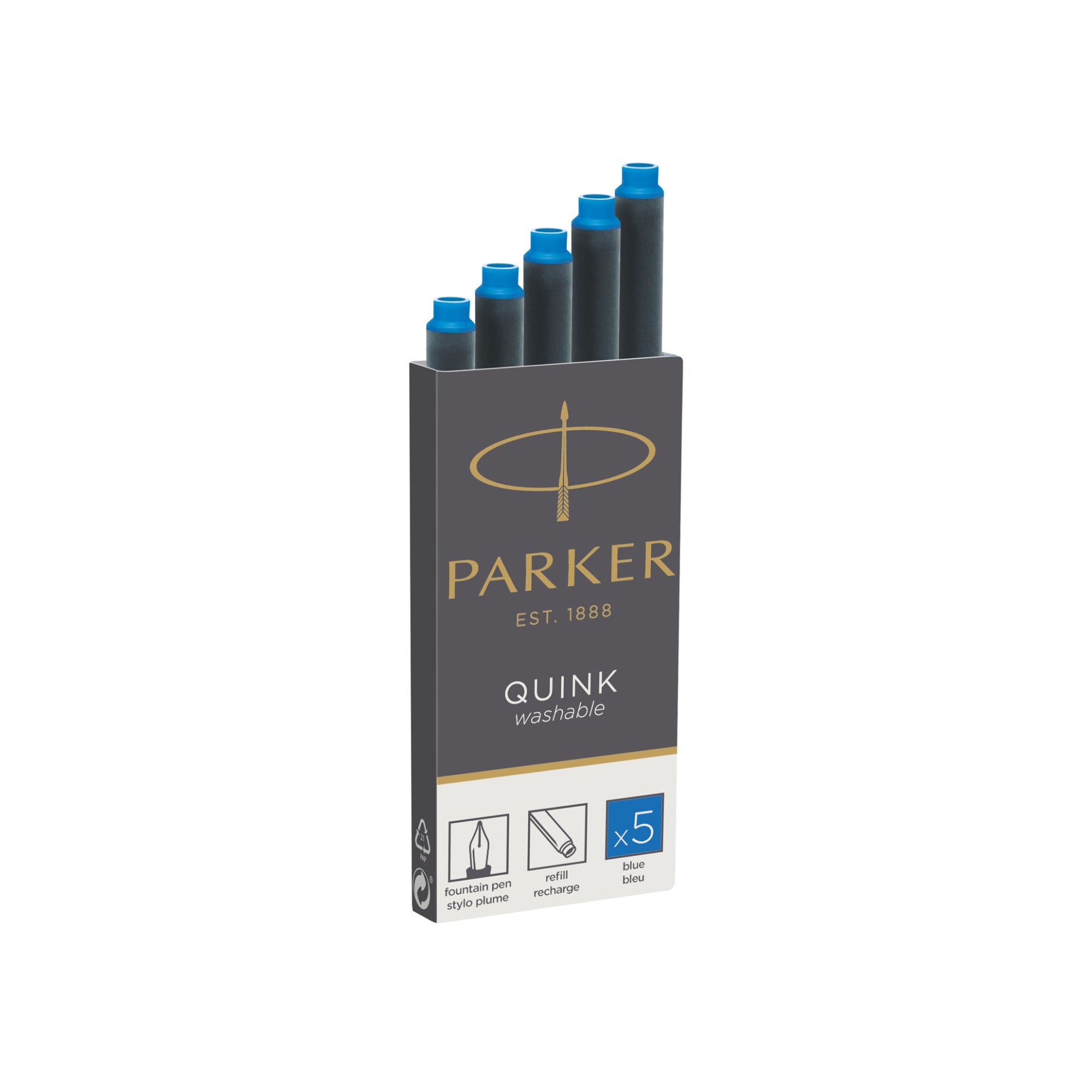 Parker Quink Ink Cartridge (5pk) - Pencraft the boutique