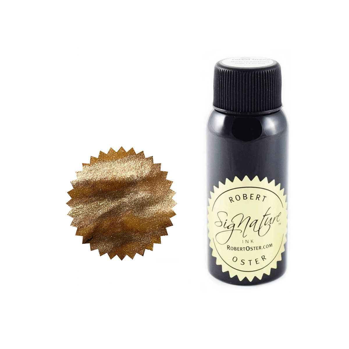 Robert Oster Shake 'N' Shimmy Ink Bottle Aussie Liquid Gold, 50ml
