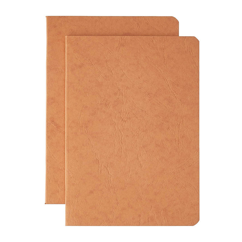 Clairefontaine Stapled Notebook Set of 2 Ruled A4 Tobacco - Pencraft the boutique