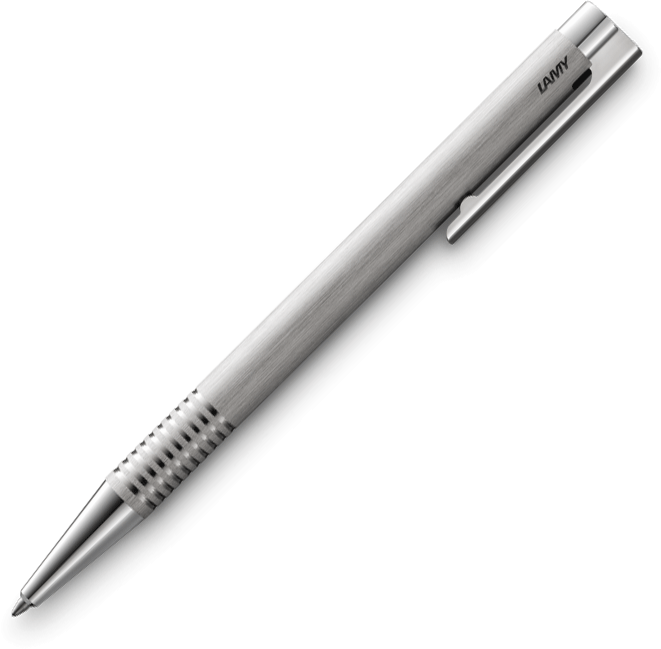 LAMY LOGO Brushed Stainless Steel Ballpoint - Pencraft the boutique