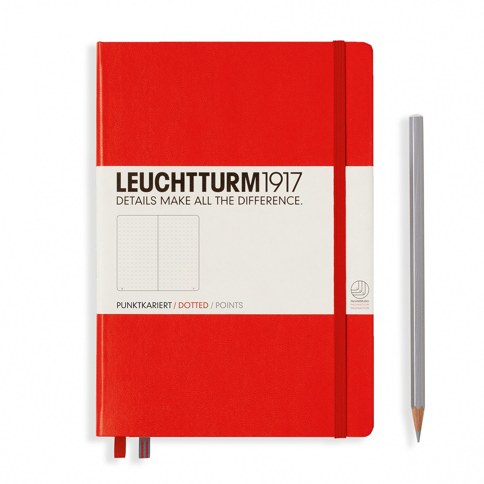 Leuchtturm1917 Notebook Medium (A5) Dotted Red - Pencraft the boutique