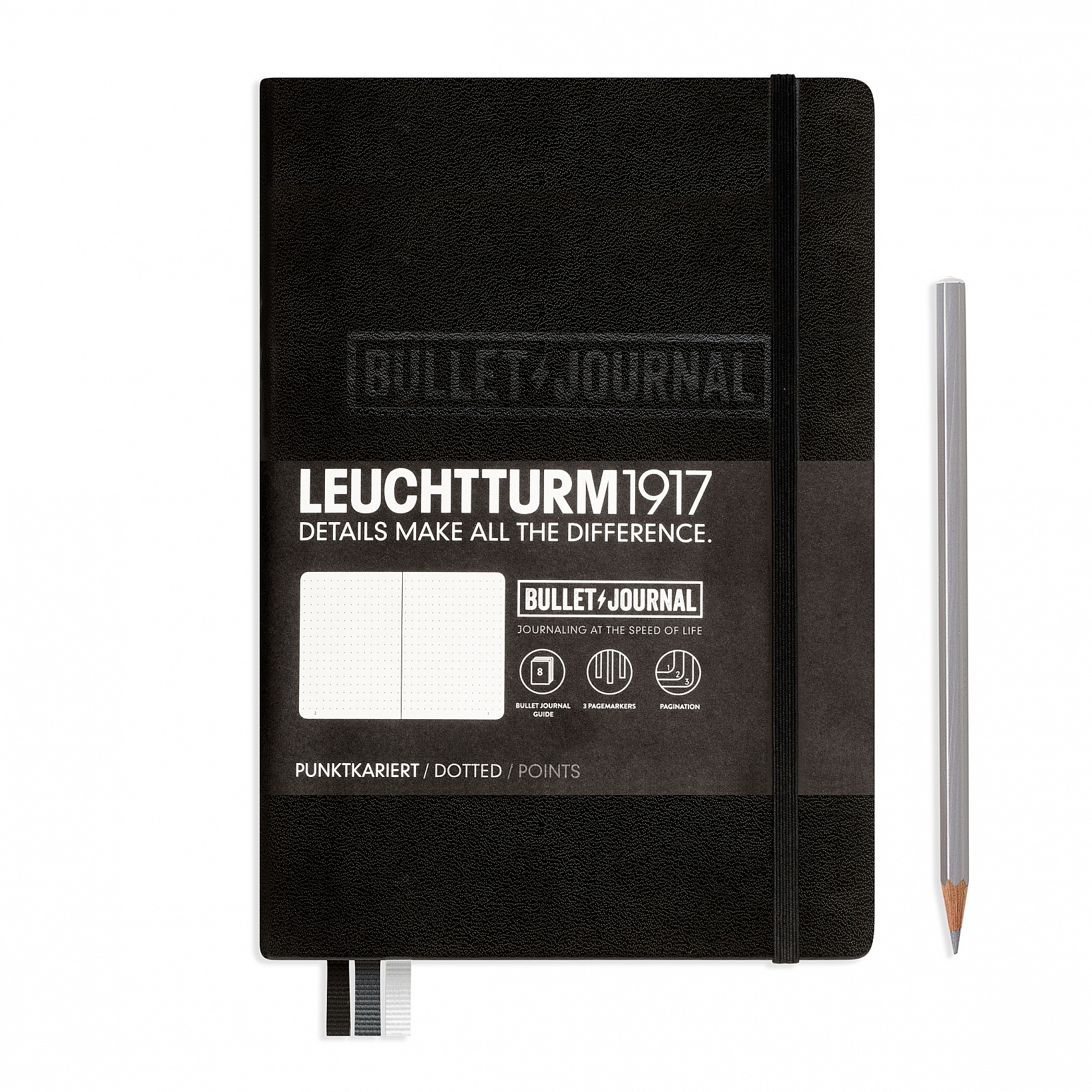Leuchtturm1917 Bullet Journal Medium (A5) Black - Pencraft the boutique