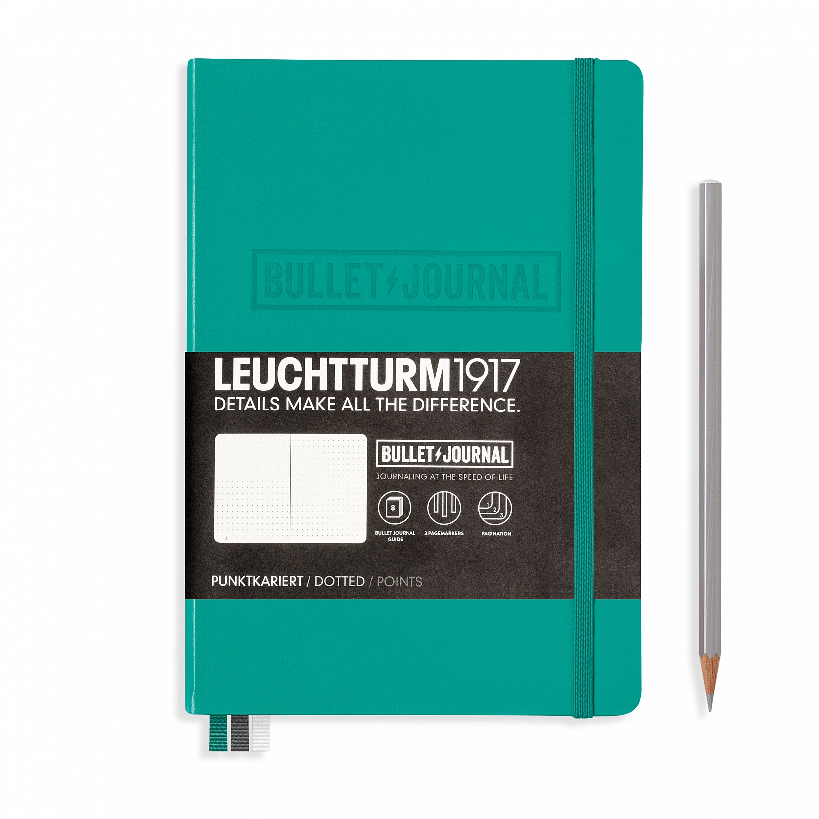 Leuchtturm1917 Bullet Journal Medium (A5) Emerald - Pencraft the boutique