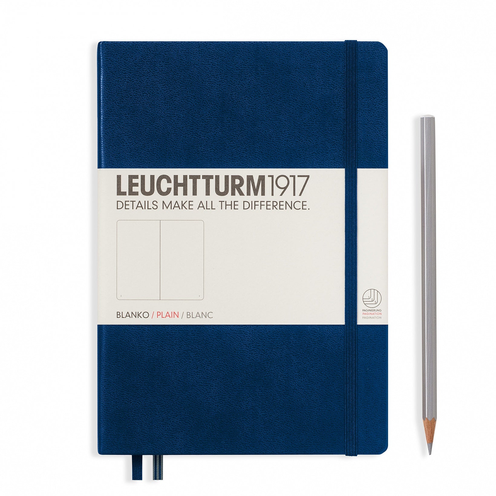 Leuchtturm1917 Notebook Medium (A5) Plain Navy - Pencraft the boutique
