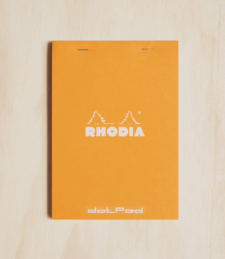Rhodia Pad #16 Top Stapled Dot Grid A5 Orange - Pencraft the boutique