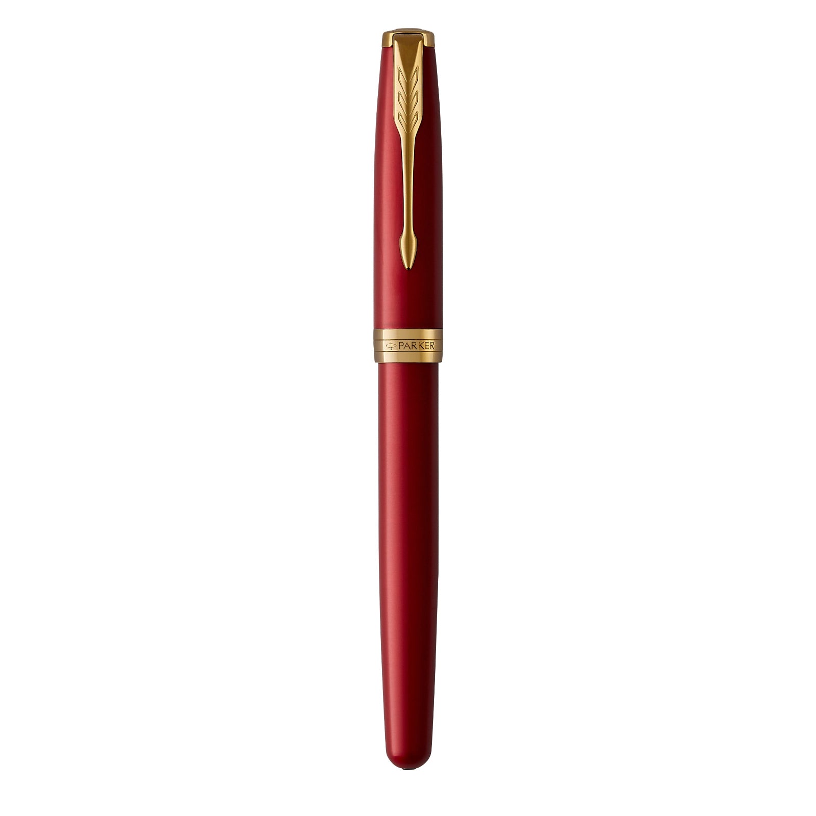 Parker Sonnet Red Lacquer Gold Trim Fountain Pen - Pencraft the boutique