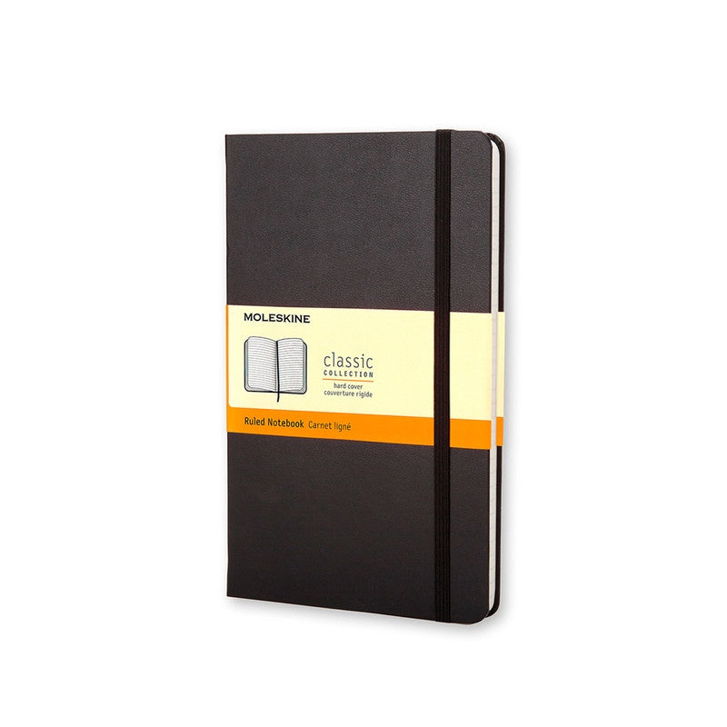 Moleskine Classic Hard Cover Notebook Ruled Large Black - Pencraft the boutique