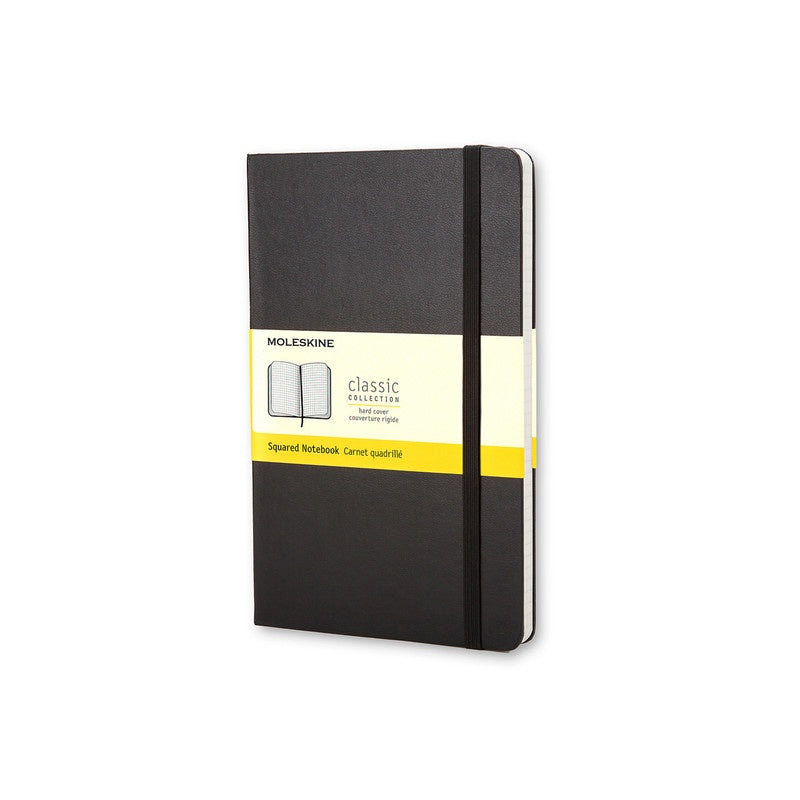 Moleskine Classic Hard Cover Notebook Grid Large Black - Pencraft the boutique