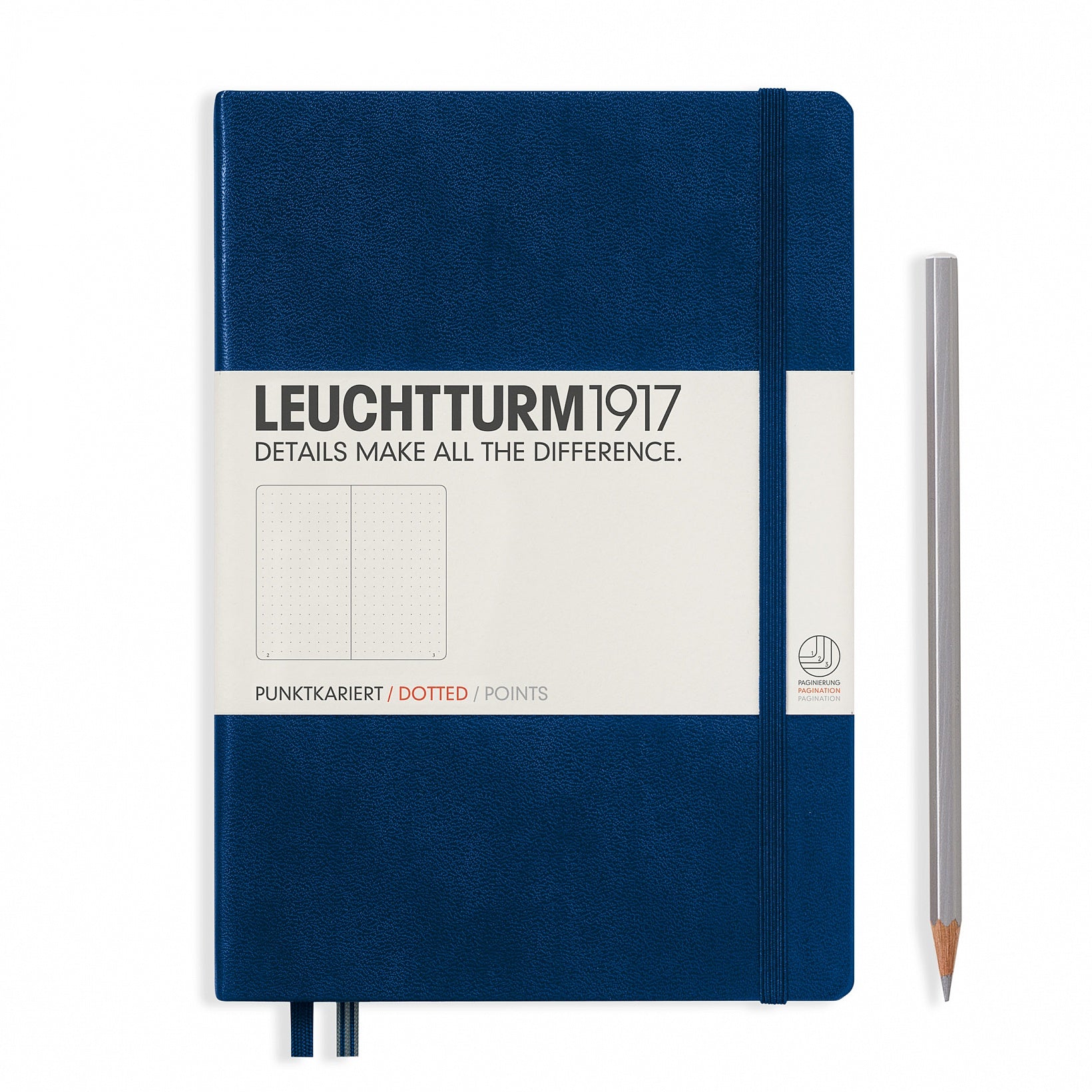 Leuchtturm1917 Notebook Medium (A5) Dotted Navy - Pencraft the boutique