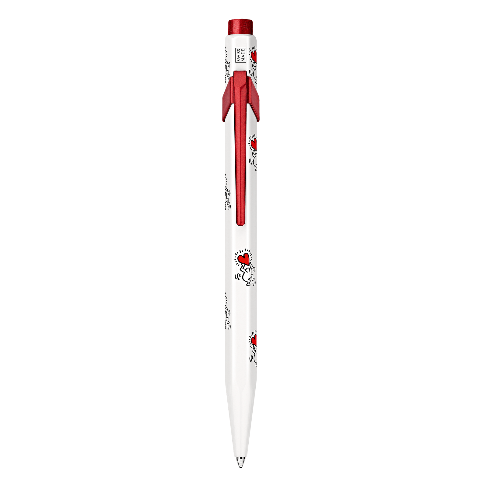 Caran D'Ache + Keith Haring 849 Special Edition White Ballpoint - Pencraft the boutique