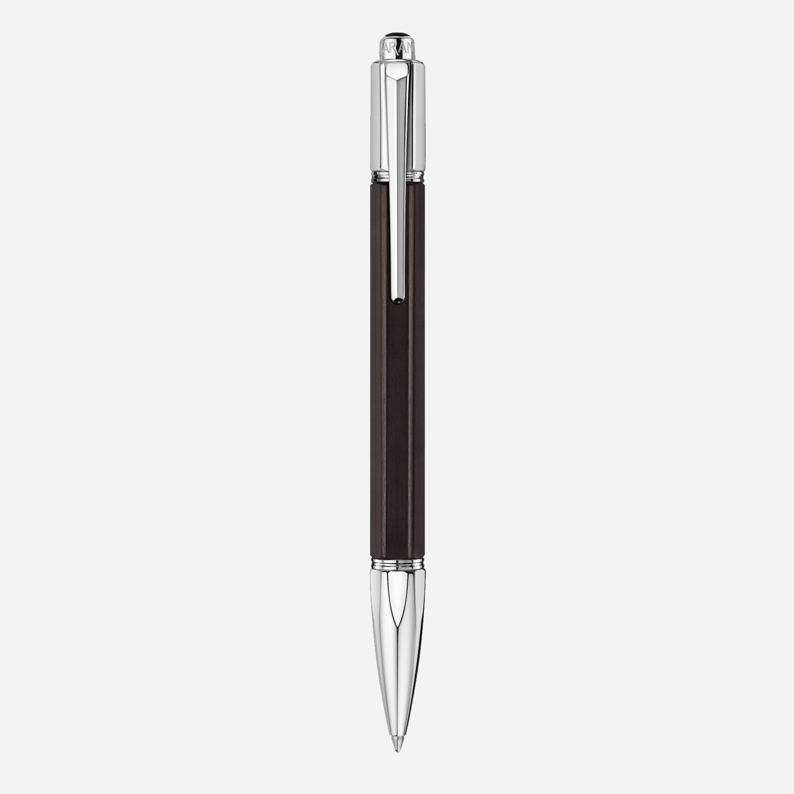 Caran d’Ache Varius EBONY Silver-Plated and Rhodium-Coated Ballpoint - Pencraft the boutique