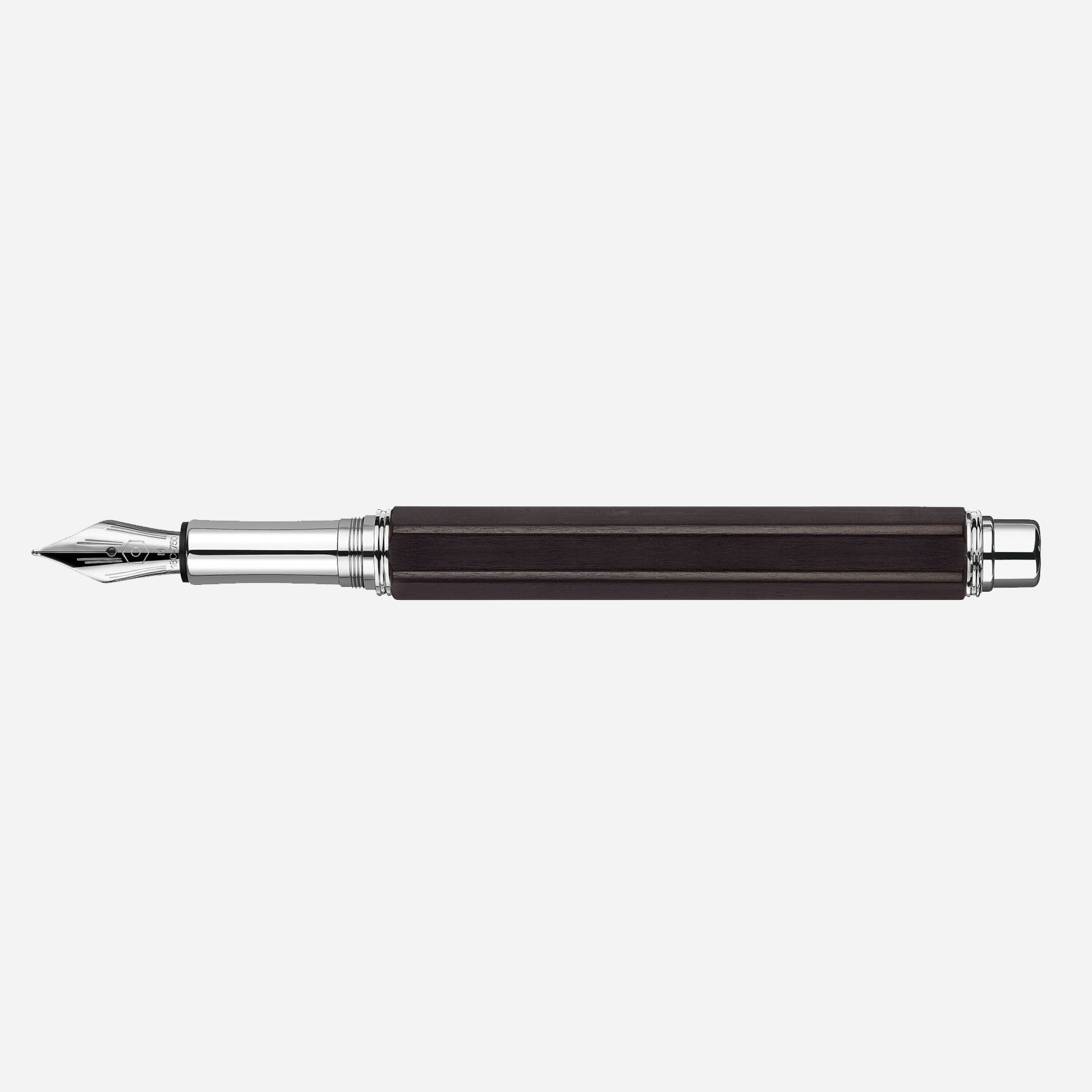 Caran d’Ache Varius EBONY Silver-Plated and Rhodium-Coated Fountain - Pencraft the boutique