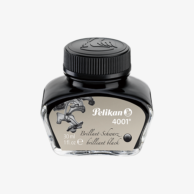 Pelikan 4001 Brillant Black Ink Bottle 62ml - Pencraft the boutique