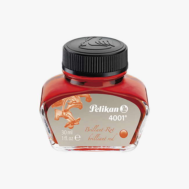 Pelikan 4001 Brillant Red Ink Bottle 62ml - Pencraft the boutique
