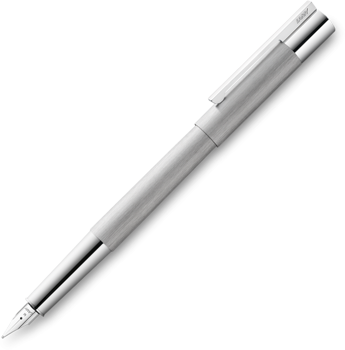 LAMY Scala Brushed Stainless Steel Fountain Pen - Pencraft the boutique