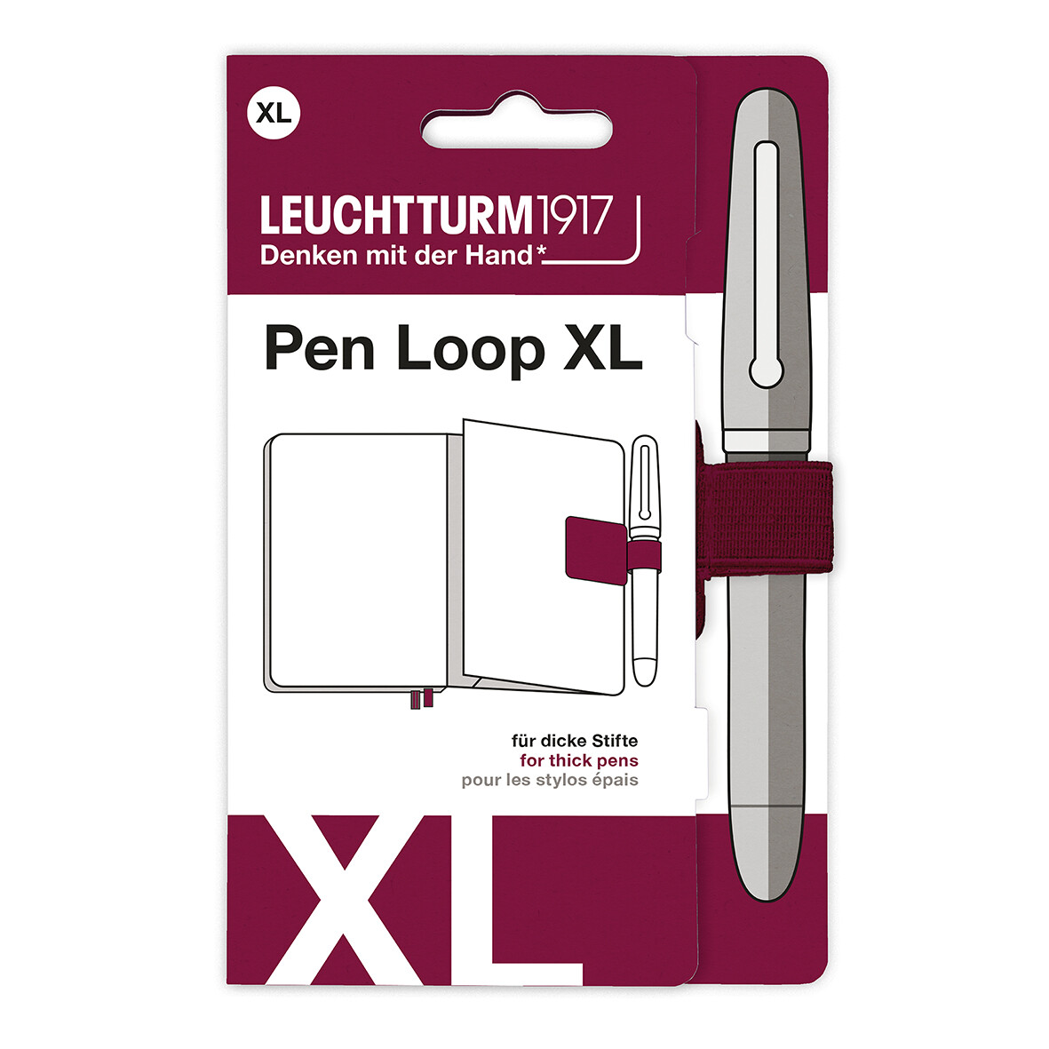 Leuchtturm1917 Pen Loop XL Port Red - Pencraft the boutique