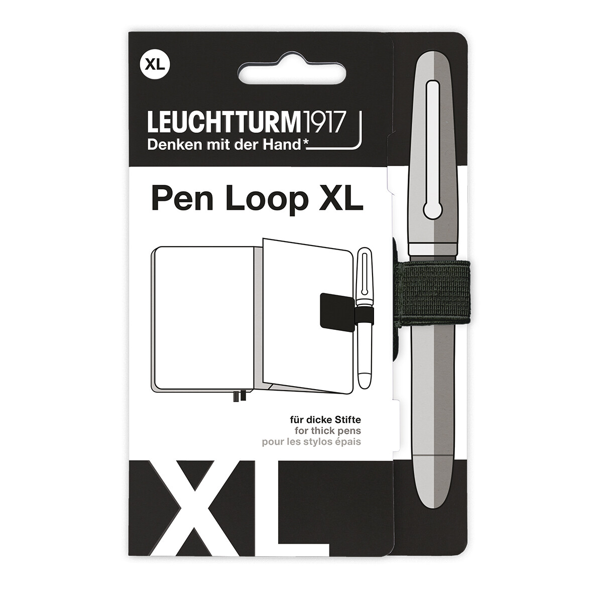 Leuchtturm1917 Pen Loop XL Black - Pencraft the boutique
