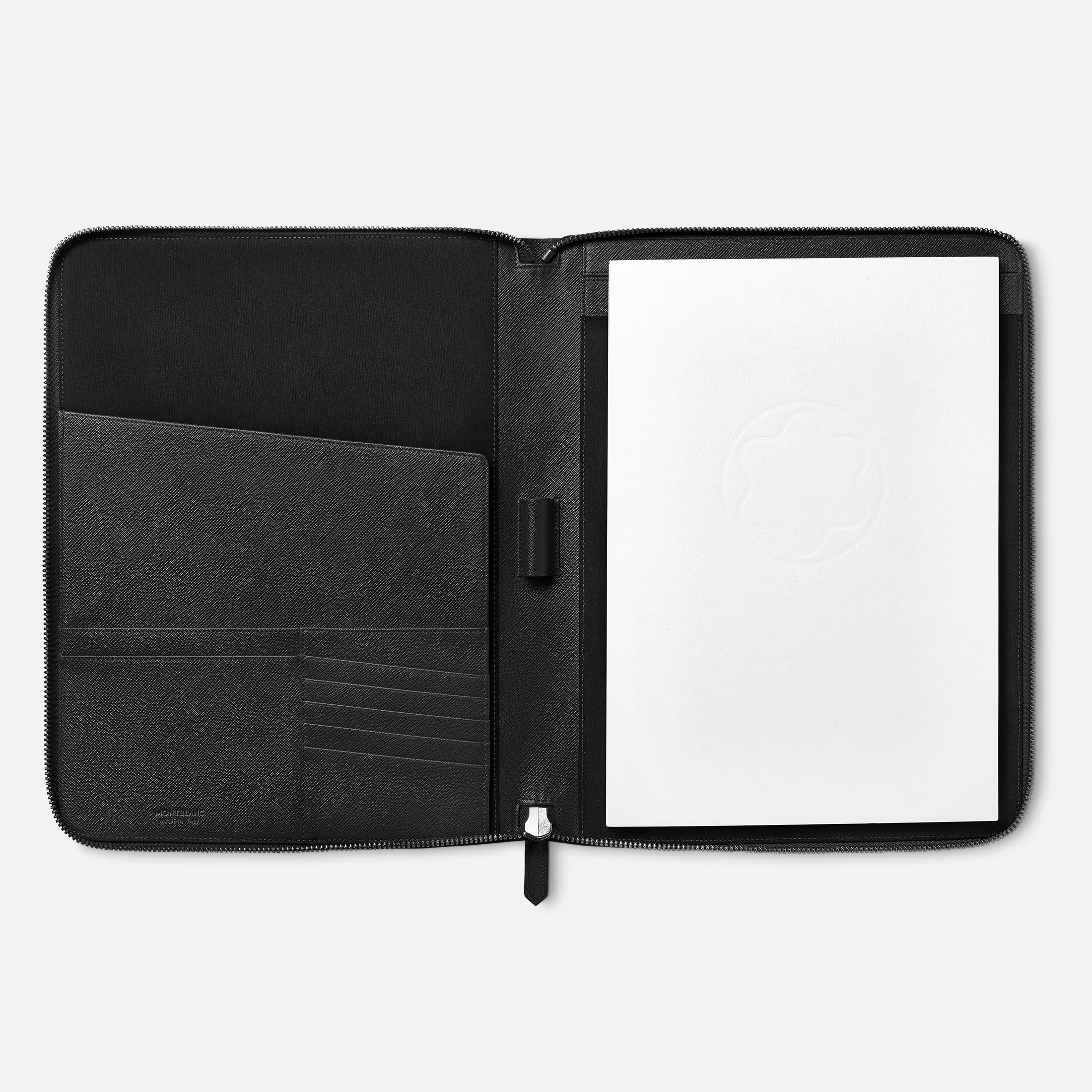 Montblanc Sartorial Notepad Holder with Zip Black - Pencraft the boutique