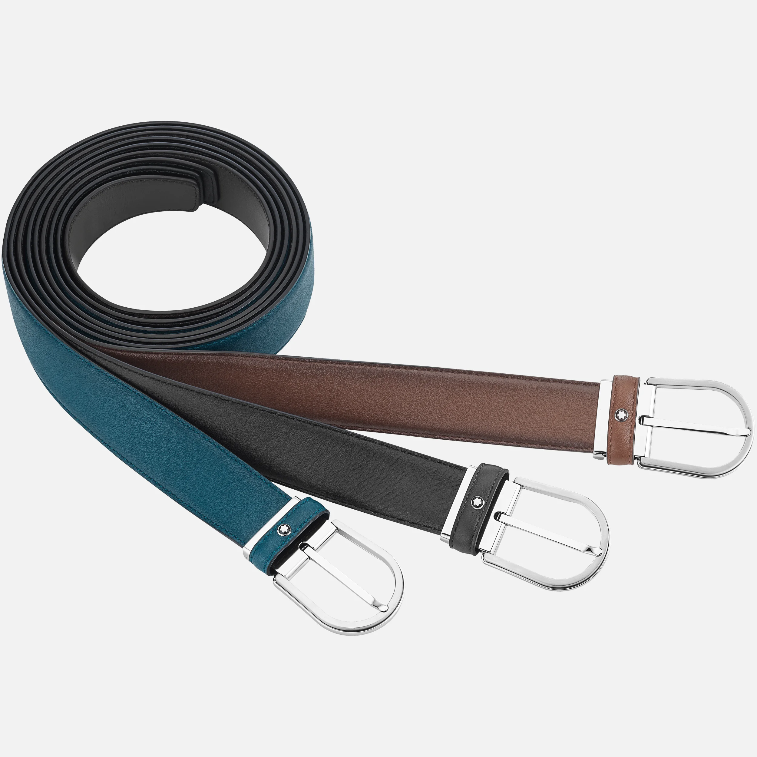 M buckle sfumato brown 35 mm leather belt – Montblanc Montreal